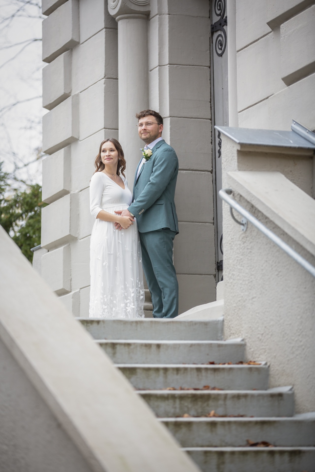 Hochzeitsfotografie in Ehingen - Paarfotos im Herbst vor der Standesamtlichem Trauung - Vanessa & Simon